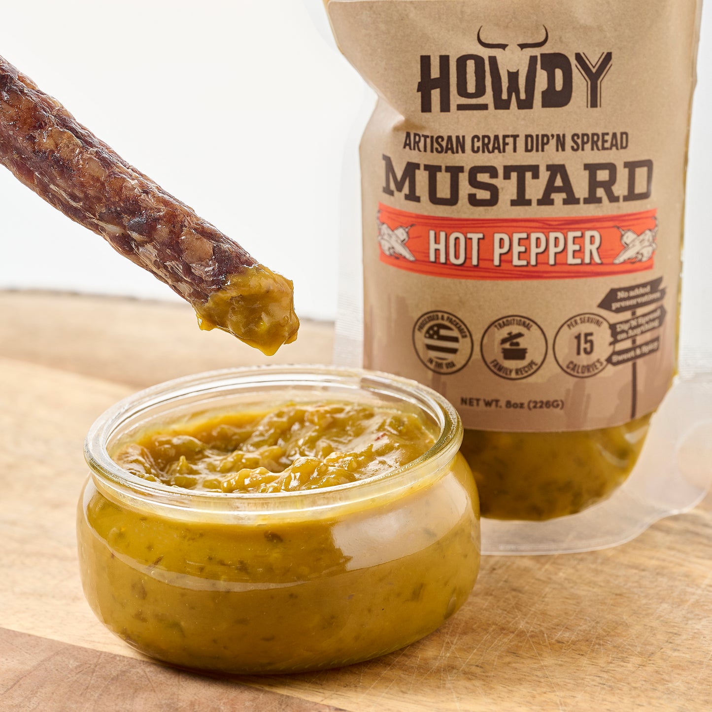 Hot Pepper Mustard Dip 'N Spread 8oz