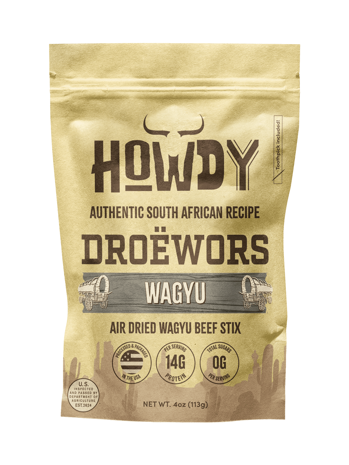 Wagyu Traditional Droëwors 4oz - Dev
