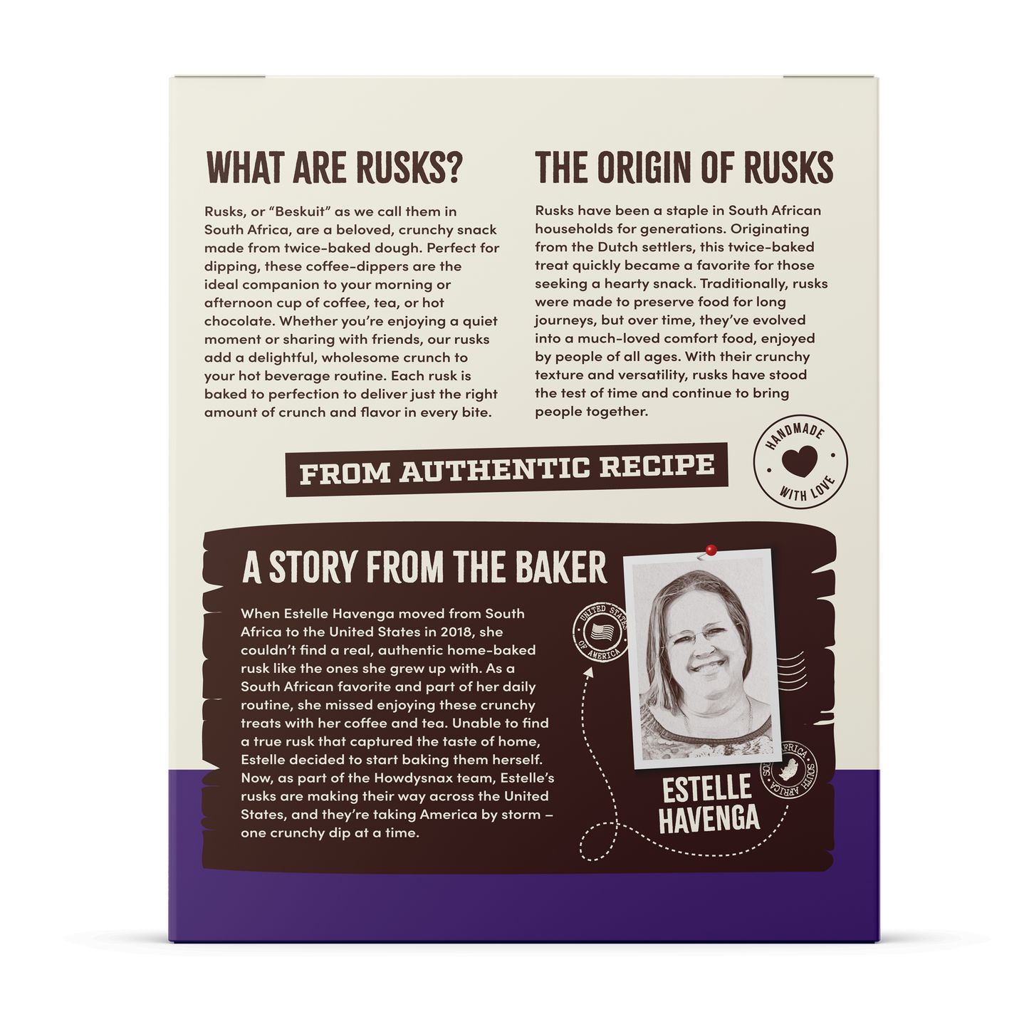 Howdy Bakes Rusks - Healthy Bran 14oz / 400G