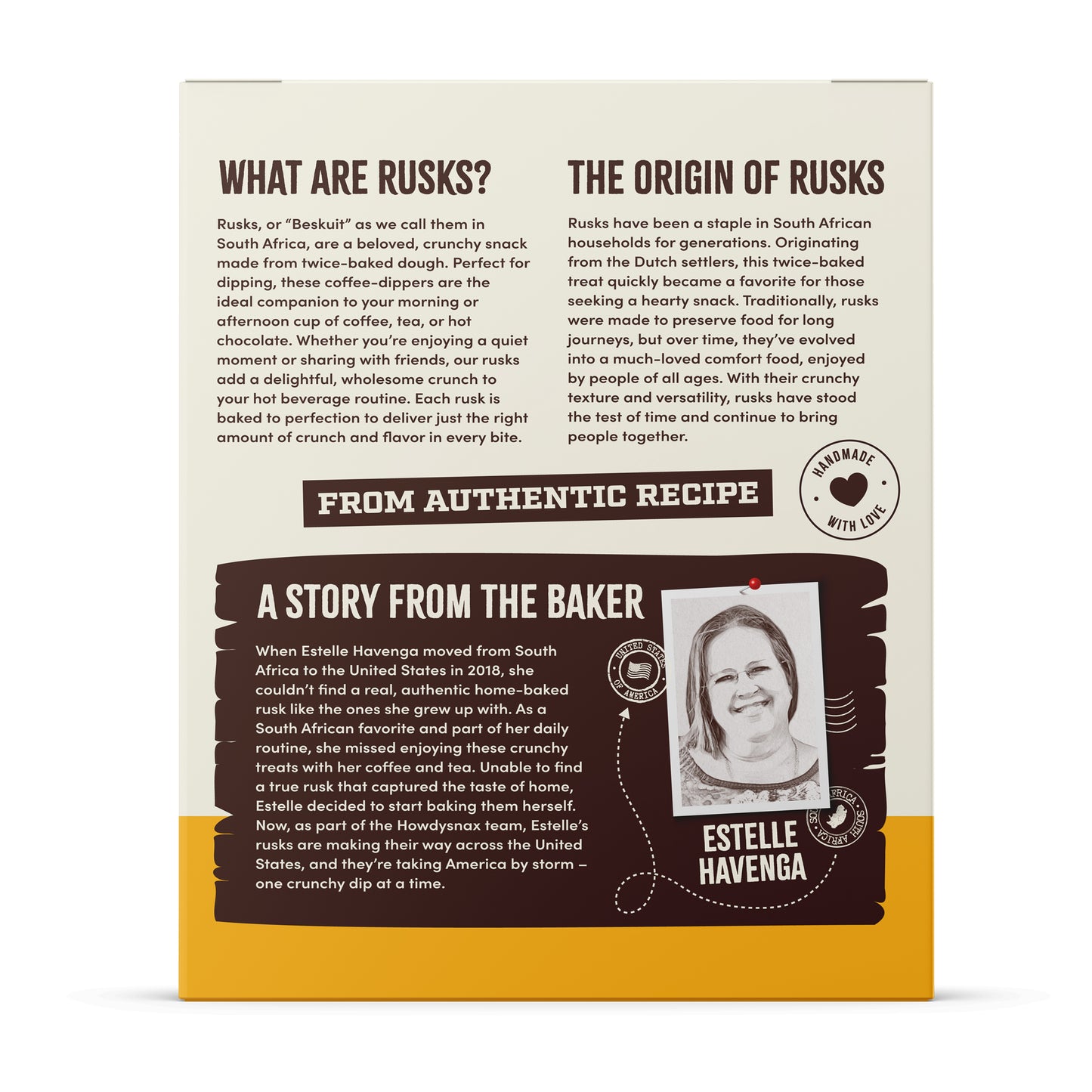 Howdy Bakes Rusks - Buttermilk 14oz / 400G