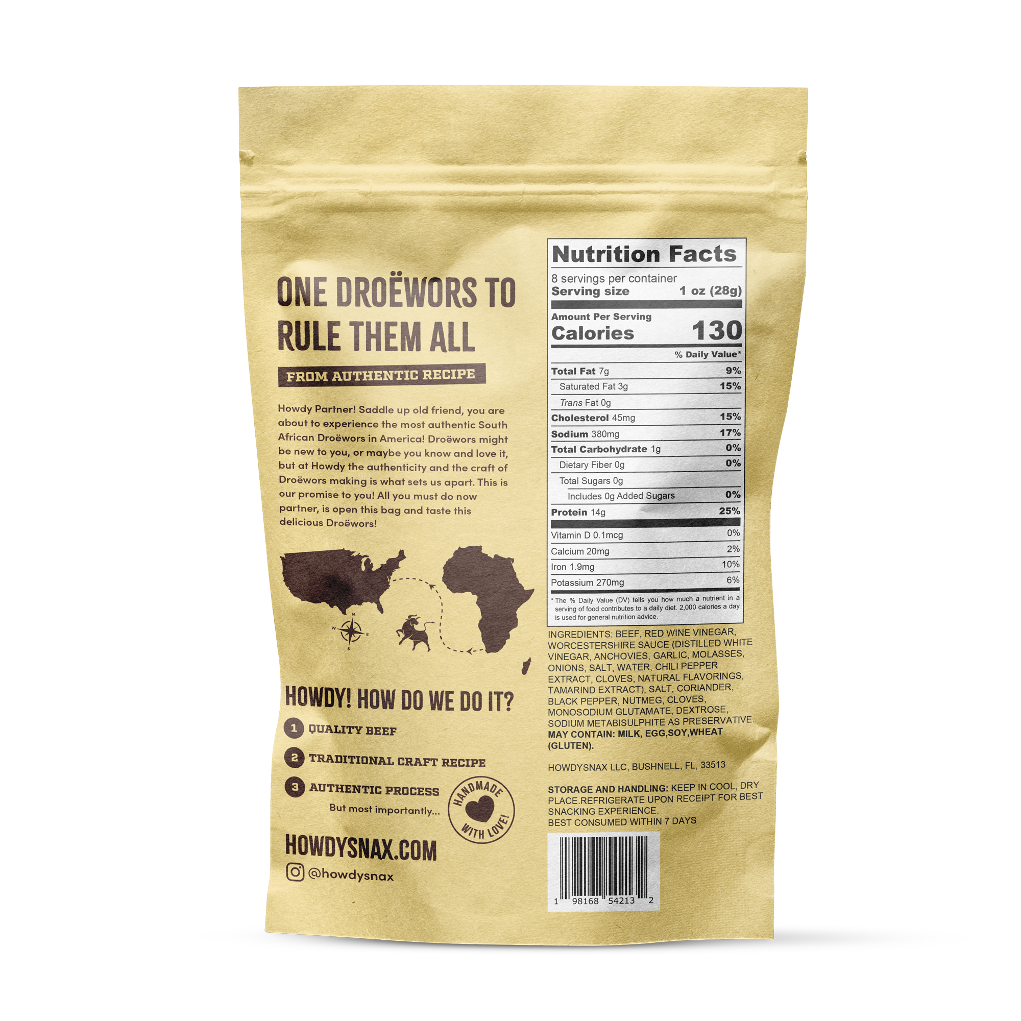 Beef Stix / Traditional Droëwors 8oz