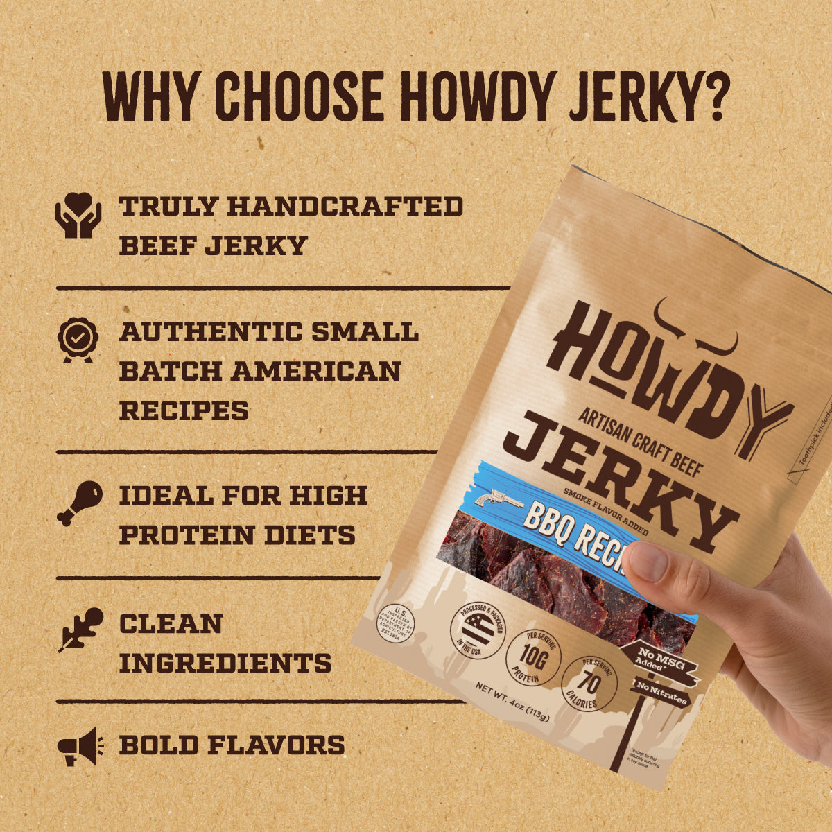 Craft Jerky - BBQ 4oz