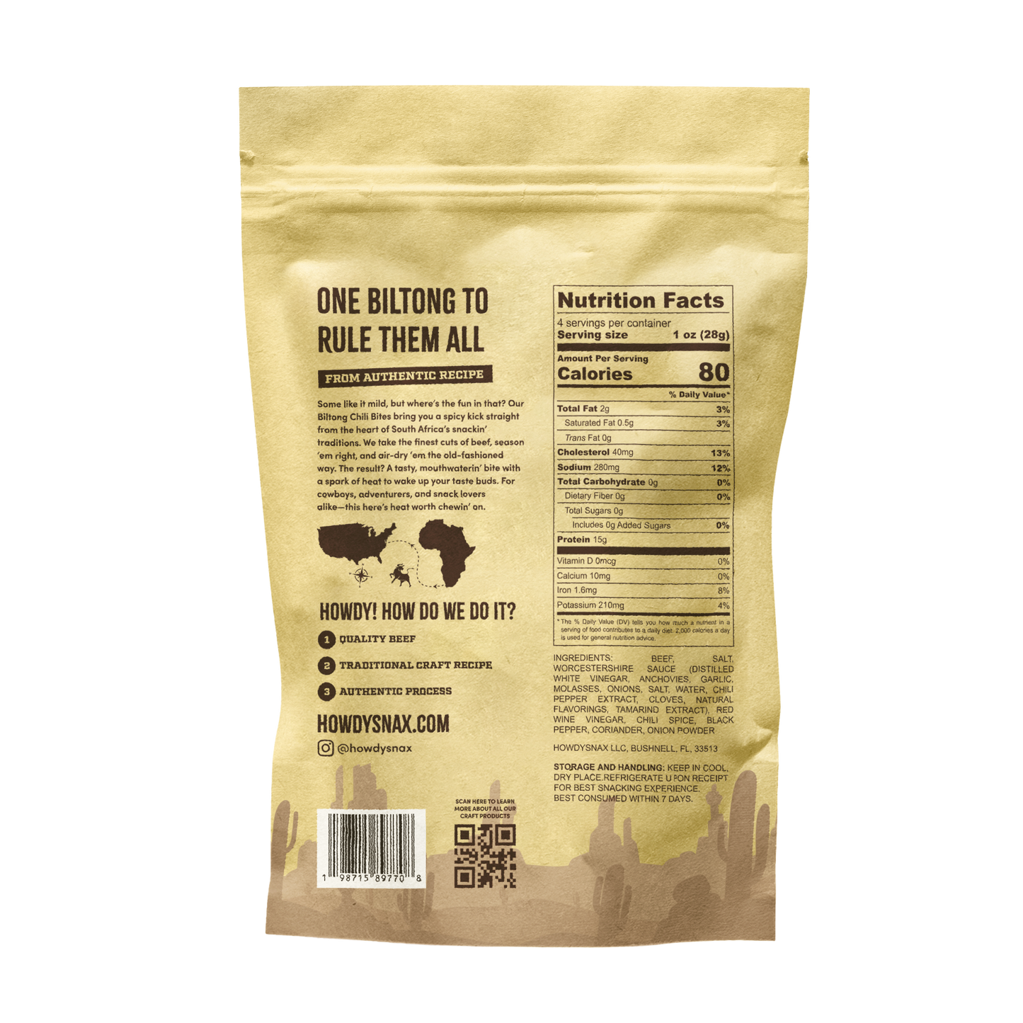 Biltong Chili Bites 4oz