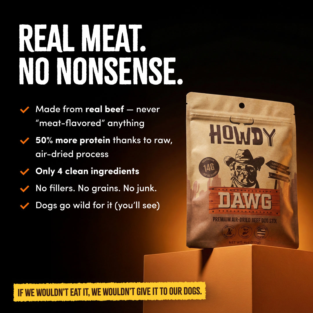 Howdy DAWG - Beef Stix For Dogs