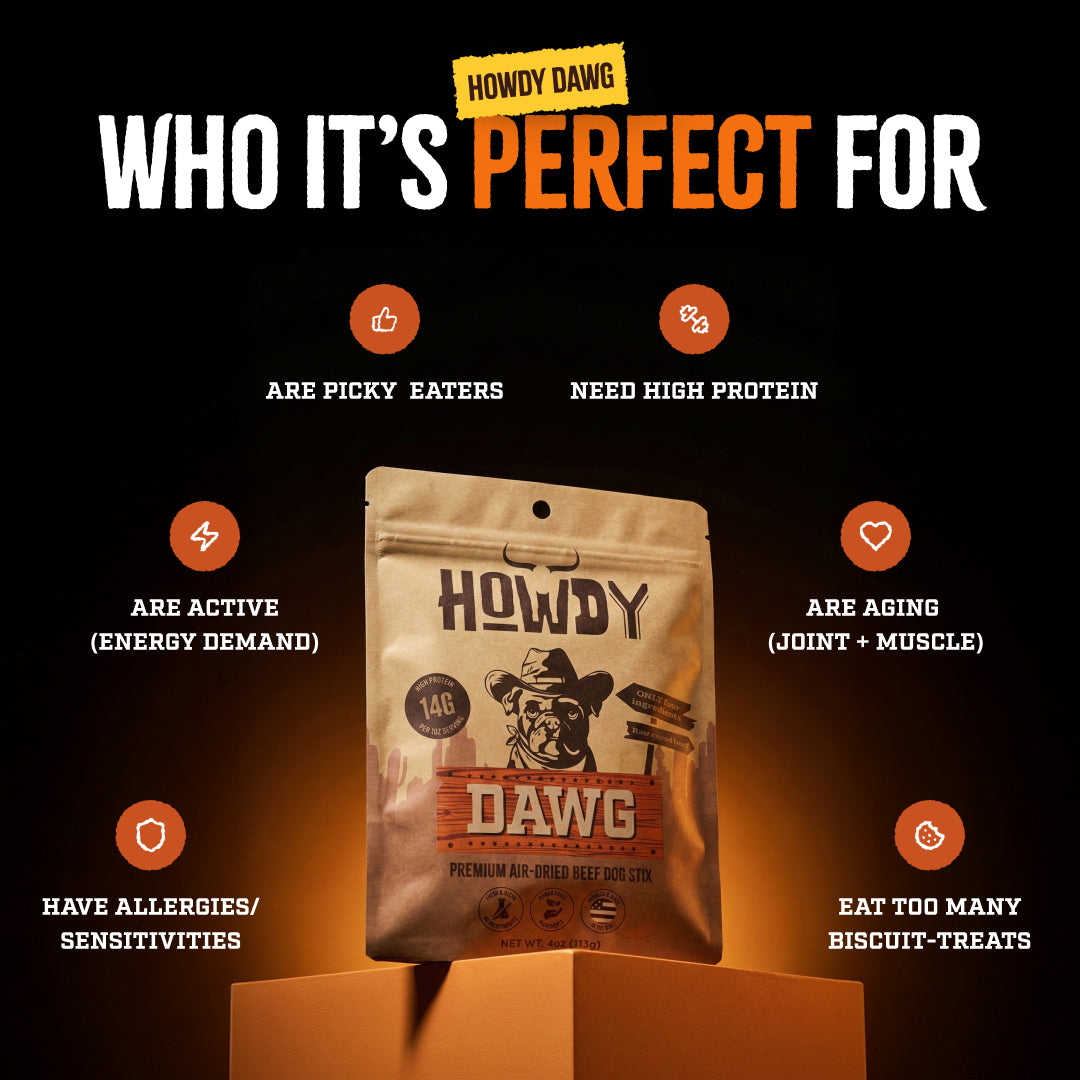 Howdy DAWG - Beef Stix For Dogs