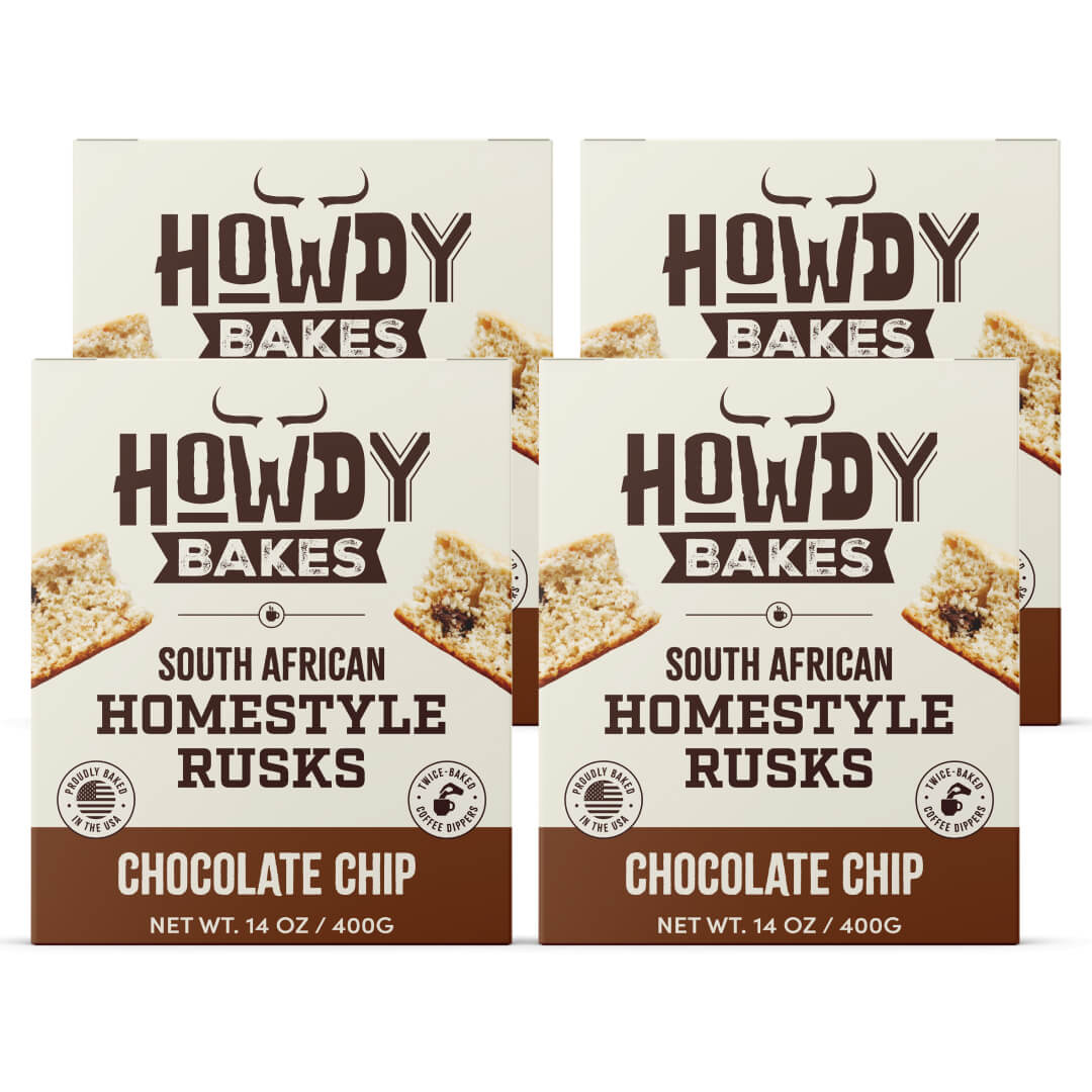 Howdy Bakes Rusks - Choc Chip 14oz / 400G