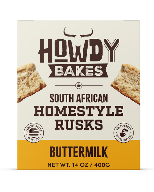 Howdy Bakes Rusks - Buttermilk 14oz / 400G