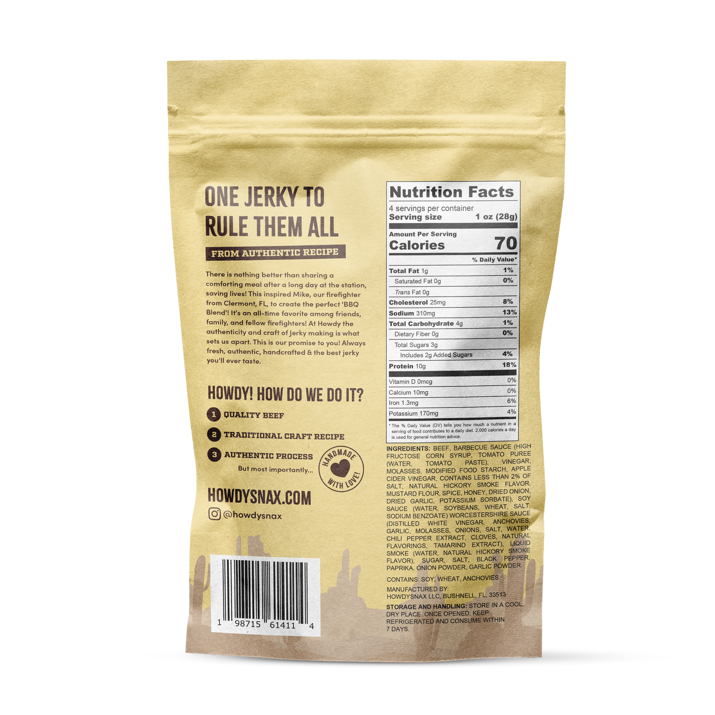 Craft Jerky - BBQ 4oz