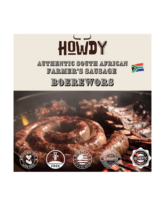 Traditional Boerewors Sausage | Howdysnax Beef Sausage